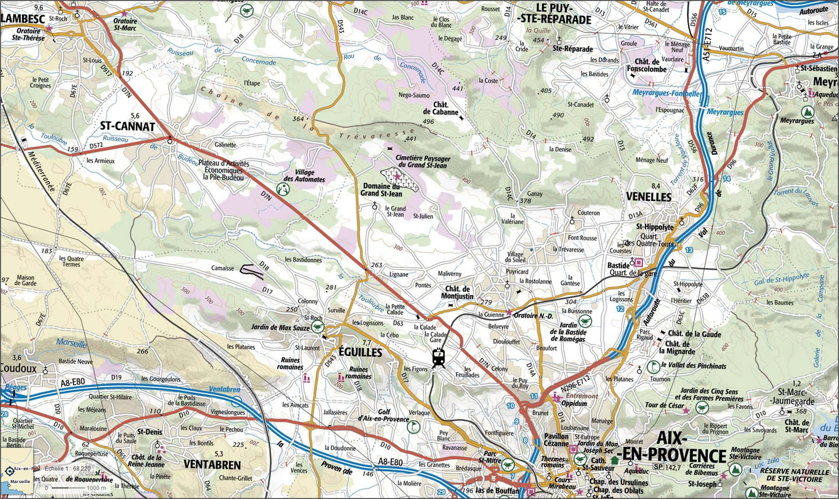 Situation pôle d'échanges de la Calade